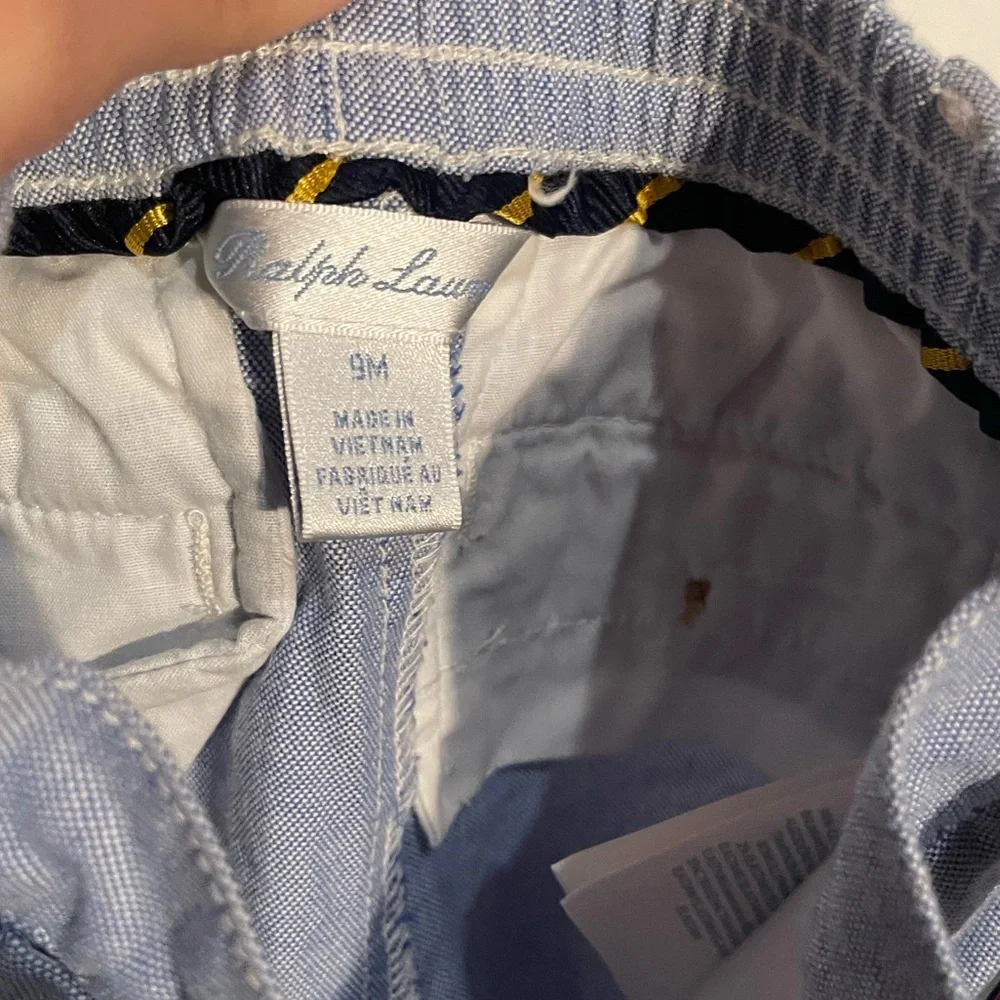 Ralph Lauren‎ Light Bluecotton blend Pants 9months with belt